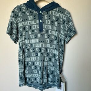 Kickee Pants kids short sleeve hoodie, size: XS (5/6)